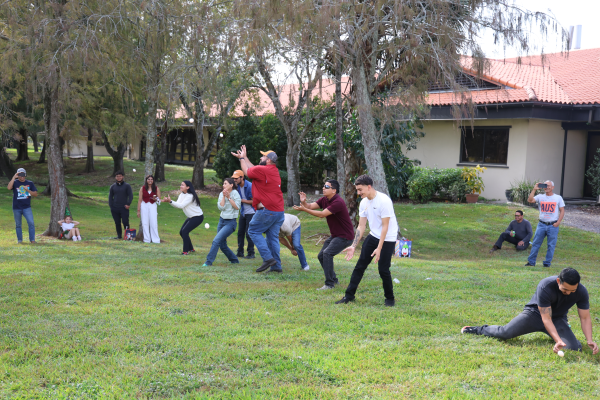 people tossing eggs