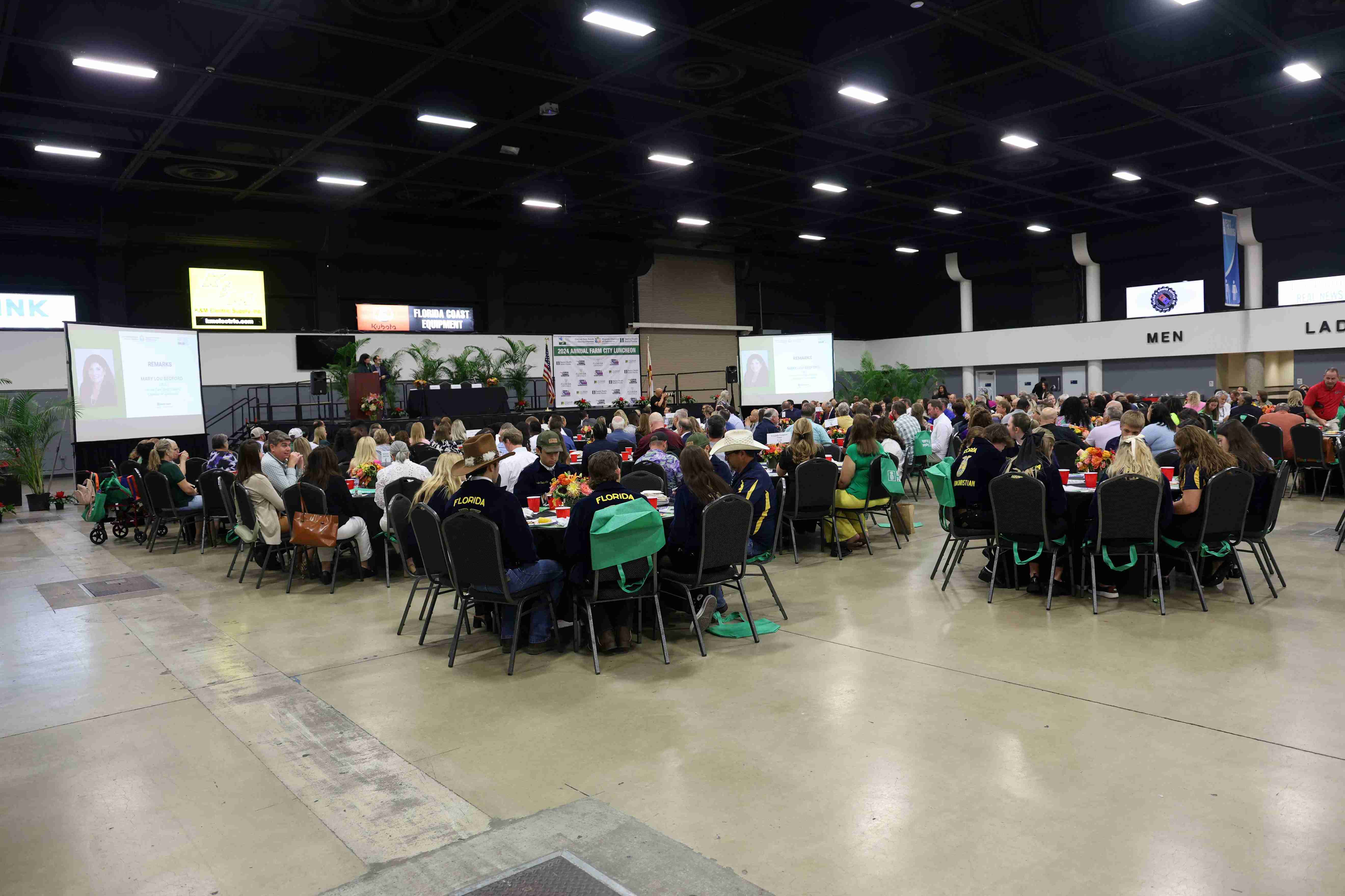 picture of people at a luncheon