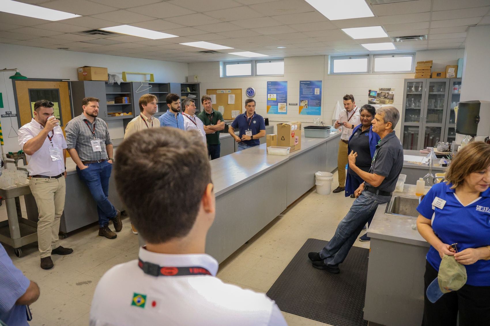 group of people in a laboratory